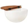 VidaXL Table Basse, Table d'Appoint avec Rangement, Bout de Canapé, Meuble Salle de Séjour Salon, Industriel, Blanc Bois de 351754