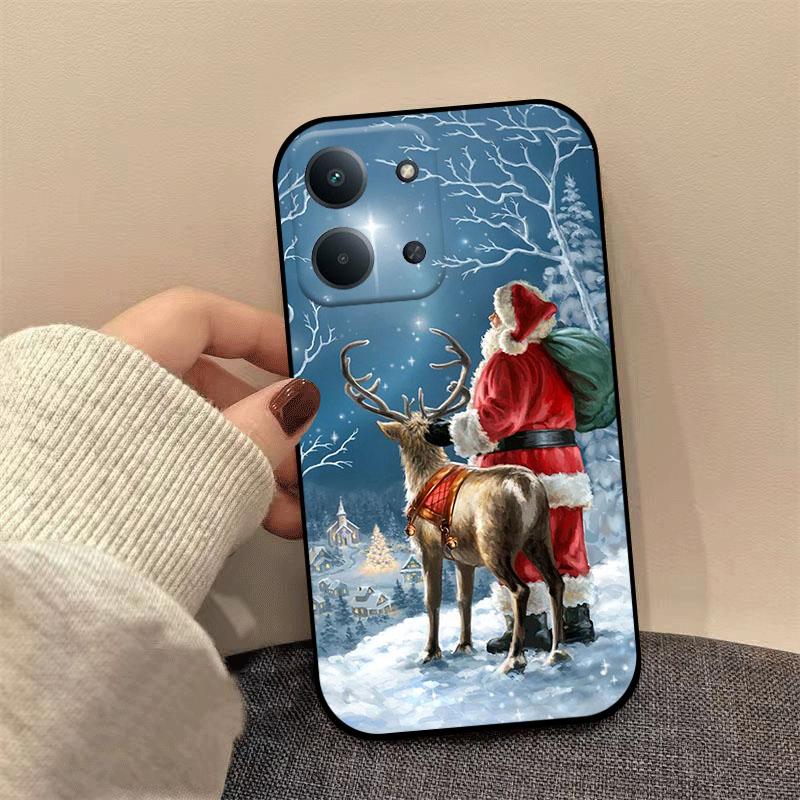 Shockproof Case For Xiaomi Redmi 15C 15 14C 13C 13 A5 A3  A1 A2 Plus Soft TPU Silicone Bumper Christmas Painting Phone Cover