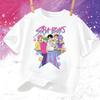 Fashion Printed Loose Short Sleeve Casual Top Crew Neck T-Shirts Boys