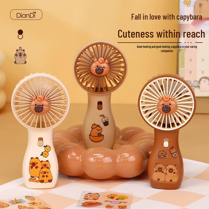 Cartoon USB Handheld Mini Fan: Portable Electric Fan for Kids, Students, and Gifts