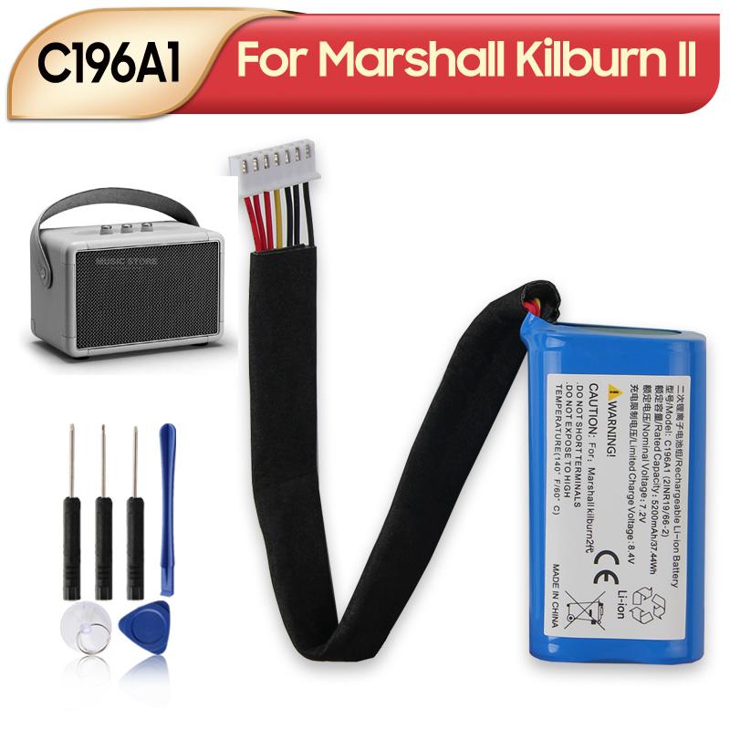Перезаряжаемая литиевая батарея для Bluetooth-динамика Marshall Kilburn II C196A1, батарея 5200 мАч, с инструментами