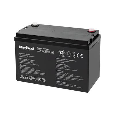 Rebel 12V 100Ah Gel Battery for UPS Power Supplies