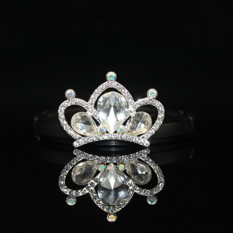 

10 шт. DIY аксессуары для волос сплав аксессуары алмазный головной убор корона аксессуары, большой корона аксессуары для волос материал белый