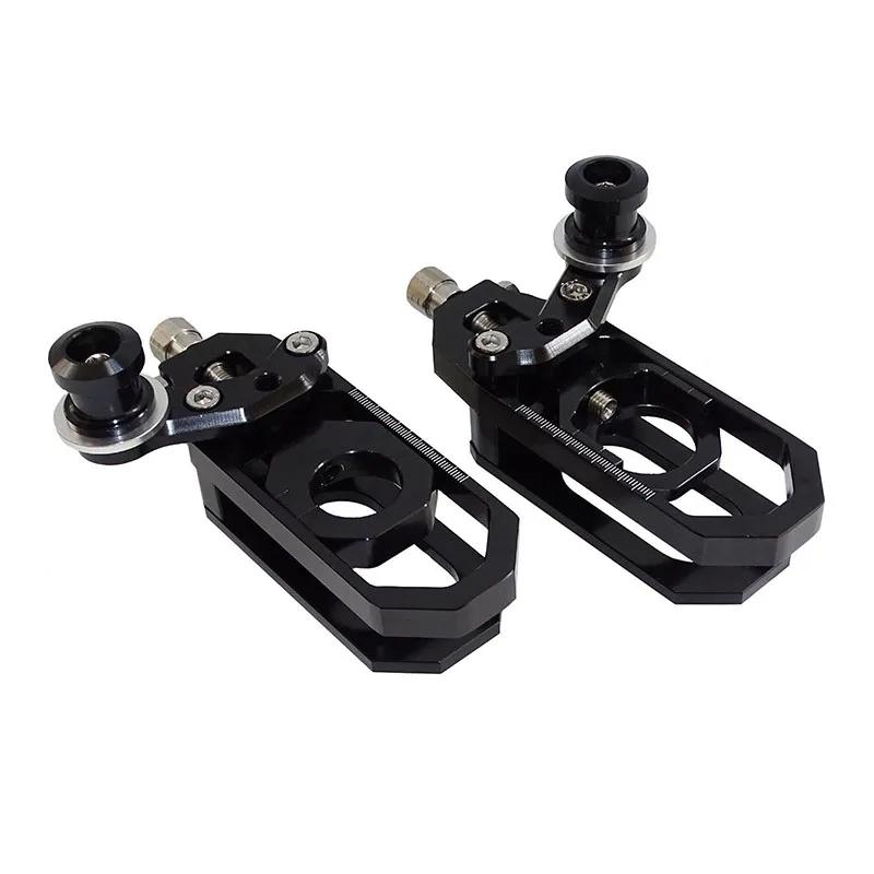 Motorcycle Rear Wheel Axle Blocks Chain Adjusters Tensioner with Swingarm Spools For YAMAHA YZF R6 YZF-R6 2006 2007 2008-2016
