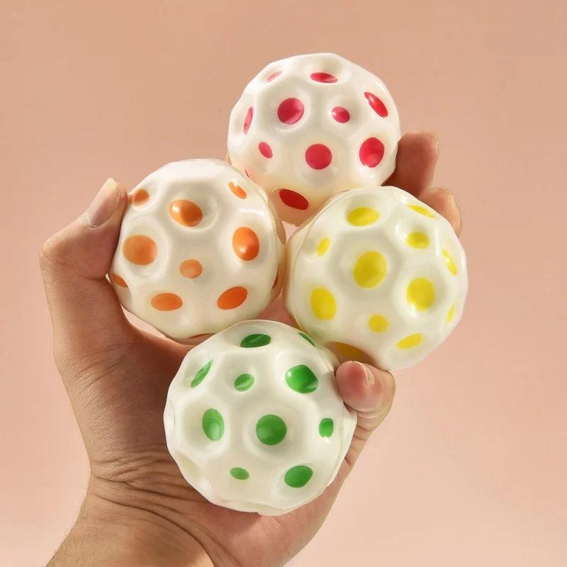 Super High Moon Bouncy Balls for Improve Hand Eye Coordination Training for Athletes Wall Ball Funny Sport for Indoor Outdoor