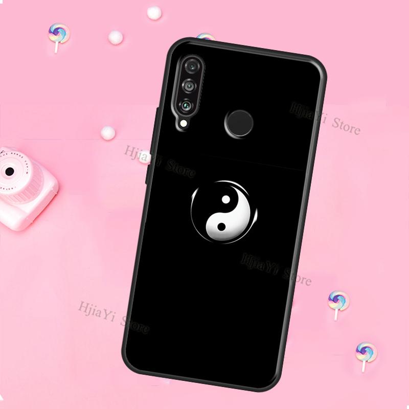 Yin Yang Black White For Huawei Honor Magic 5 Lite X8 X9 X8a X9a 50 70 P20 P30 P40 P50 P60 Pro P Smart 2019 Case