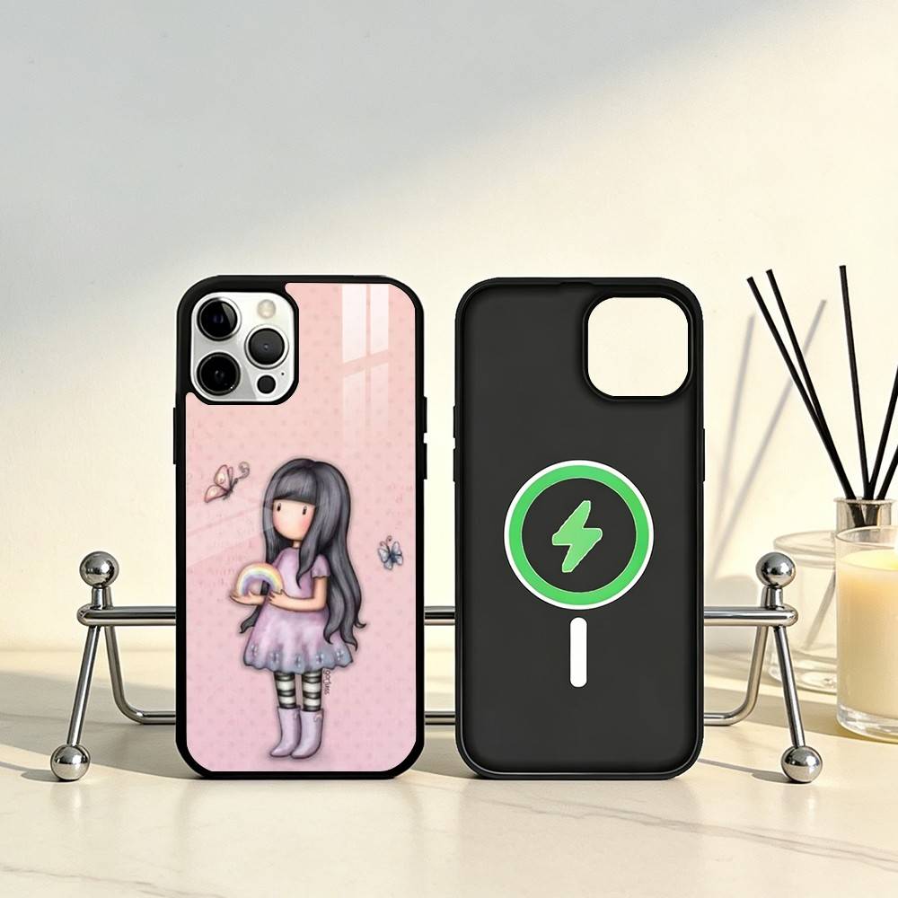 Lovely Santoro G-Gorjuss Series Phone Case For iPhone17,16,15,14,13,12,11 Plus,Pro Max Magnetic For Magsafe Wireless Charging