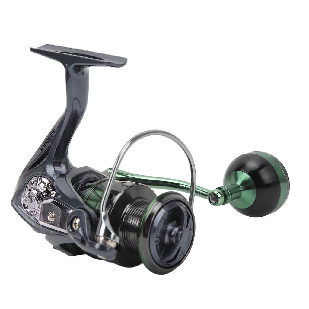 Metal HFA3000 Spinning Reel 13+1BB 5.2:1 Gear Ratio Spinning Fishing Reel with Shallow Line Cup Screw In Rocker Arm