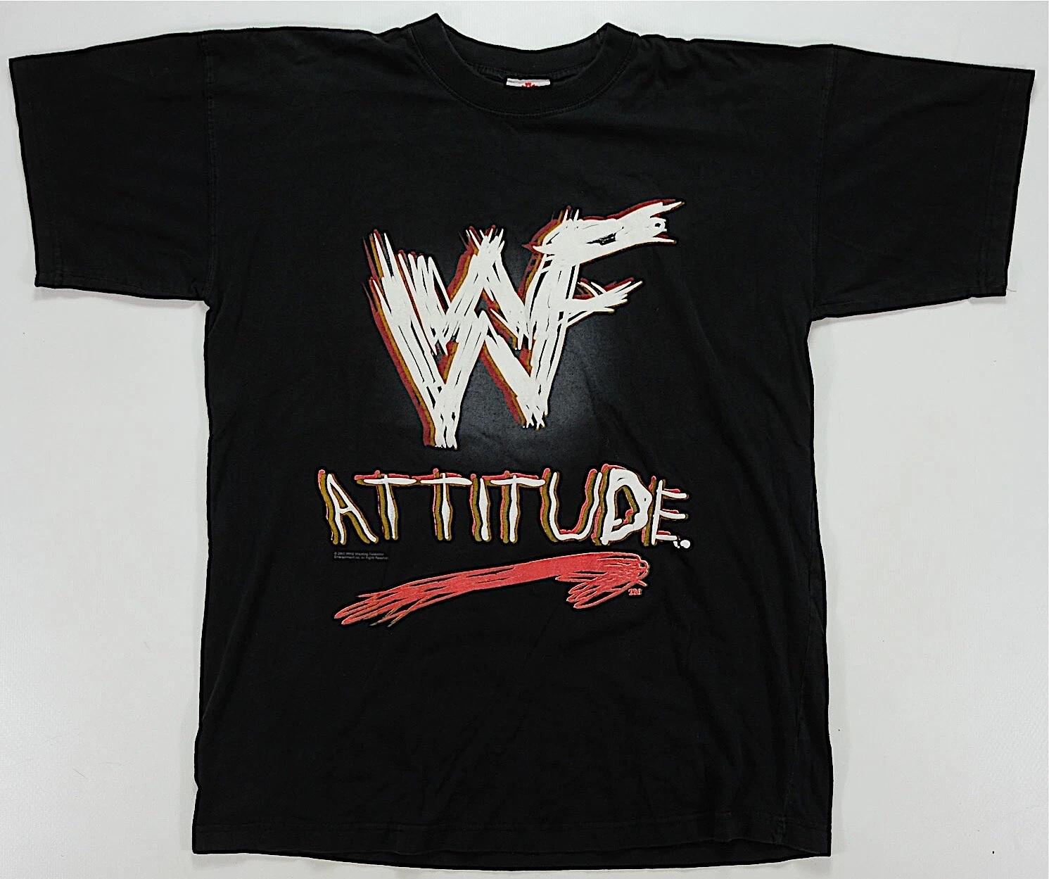 Rare Vintage HOME GAME WWF Attitude 2005 Wrestling T Shirt 90s 2000s Black SZ XL 3XL