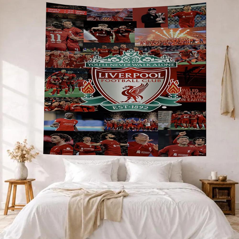 Liverpool Football Club Wall Decor Tapestry Art For Pet Memorial Birthdaywedding Party Backdrop Family Gift