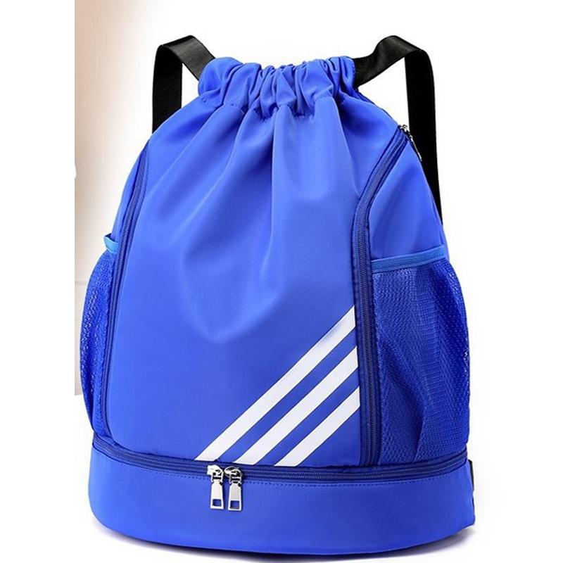 Drawstring Basketball Bag with Wet/Dry Separation, Large Capacity for Sports, Travel, Outdoor Activities.