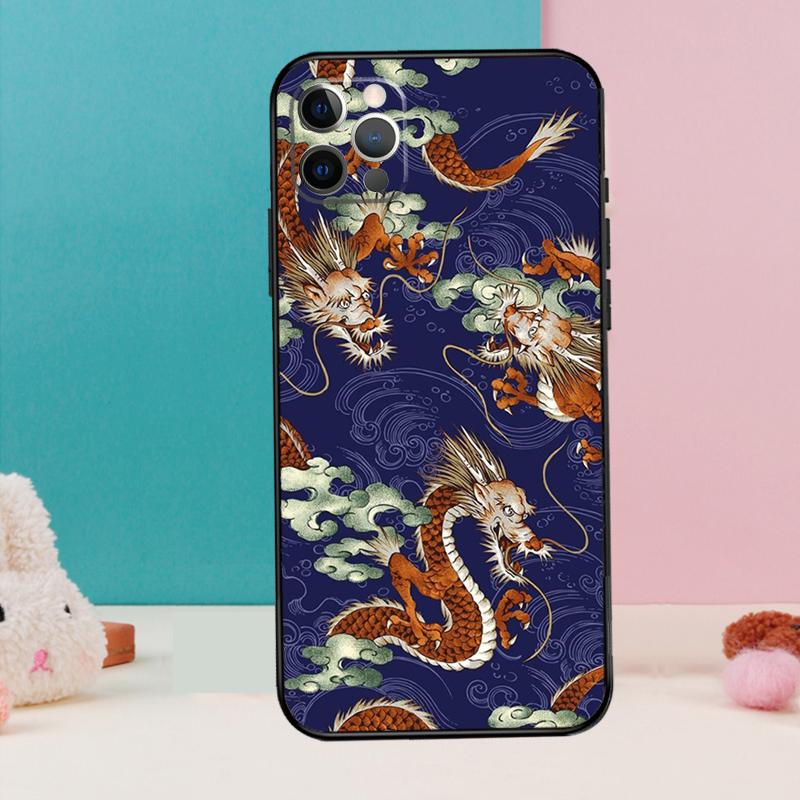 DRAGON TATTOO JAPANESE Phone Case For iPhone 17 Air 16 15 14 13 12 11 Pro Max 12 13 mini 15 16 Plus 16e Cover Coque