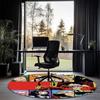 One Piece Printed Round Rug Carpet Chair Rug Area Rug Entryway Doormats,for Office Chair Living Room Bedroom Kitchen Room.
