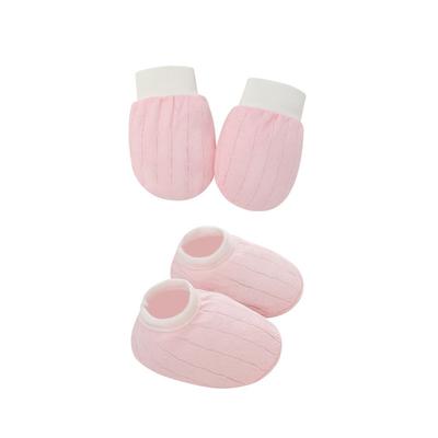 Neugeborenes Beanie-Mütze, Fäustlinge, Socken-Set, leichte Beanie-Baumwollhandschuhe, keine Kratzer, Fäustlinge für Jungen und Mädchen