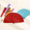 Traditional Wooden Hand Fan Classical Vintage Spanish Solid Color Folding Fan