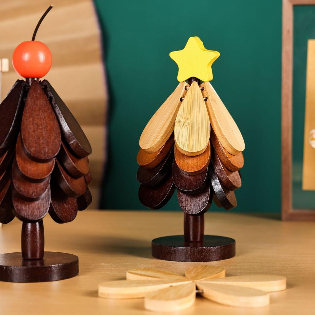A Tree-Shaped Premium Heat-Resistant Home Decorative Ornament – High-End Coffee Cup Coaster & Pot Holder, Christmas Tree–Themed