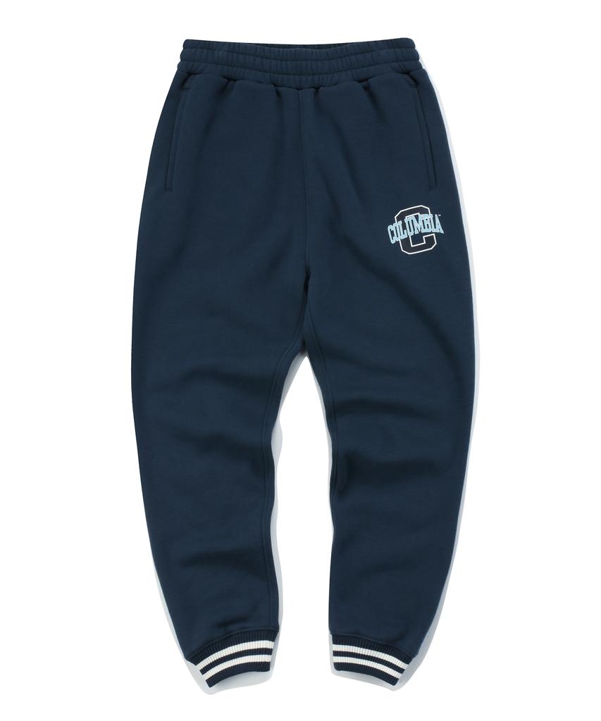 COLUMBIA UNIVERSITY Big C Logo Regular Fit Jogger Sweat Pants Crown Navy