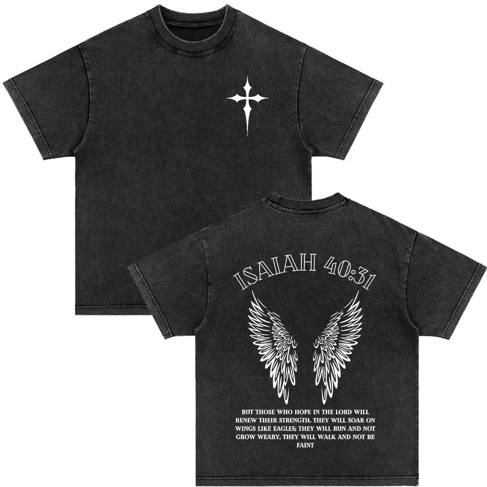 Christian Jesus Died for Me Now I Live for Him Bible Verse Vintage Washed T-shirts Men Women Fashion Harajuku Oversized T Shirts