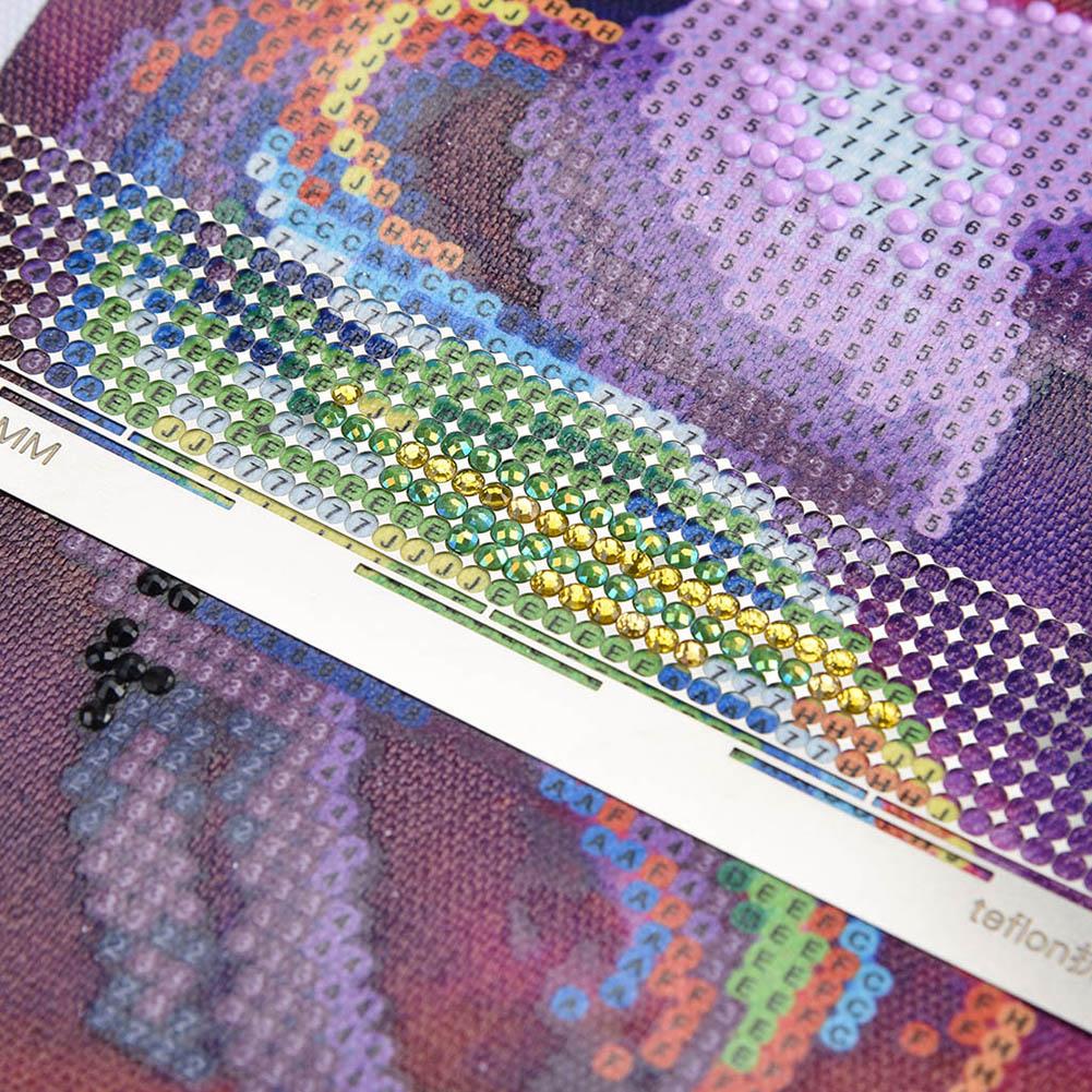 Diamond Painting Drill Cross Stitch Ruler Stainless Steel DIY Diamond Painting Tools Drawing Ruler Square Round Drill Tool