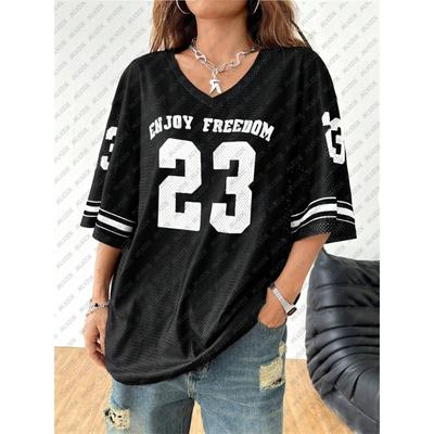 Women's T-Shirt,3D Printing,V Neck,Short Sleeve,Casual,Lightweight Top,fresh,Hip Hop ,Large Size,Fashion