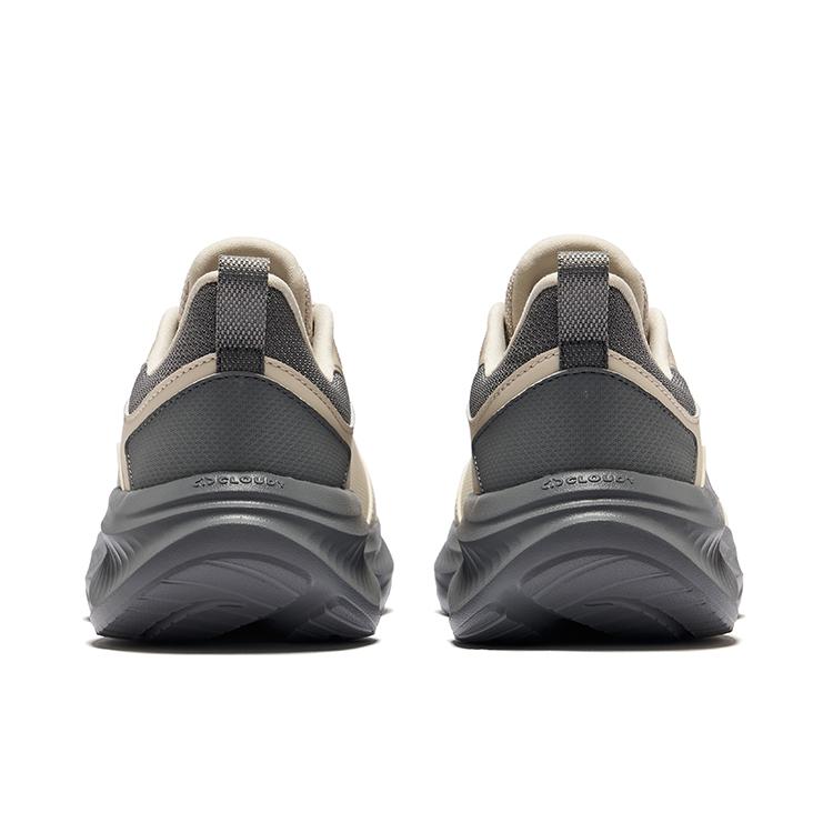 Erke Yunyi 2 Personality Simple Retro Shock Absorption Rebound Low-Top Casual Running Shoes Men Sneaker Lava-Grey Steel-Grey 51125403222-803