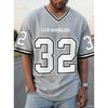 2026 Uomo Los Angeles N.32 Stampa Maglietta a Maniche Corte Scollo a V Estate Maglietta Grafica Maglie da Baseball Taglie Forti Maglietta Sportiva da Donna