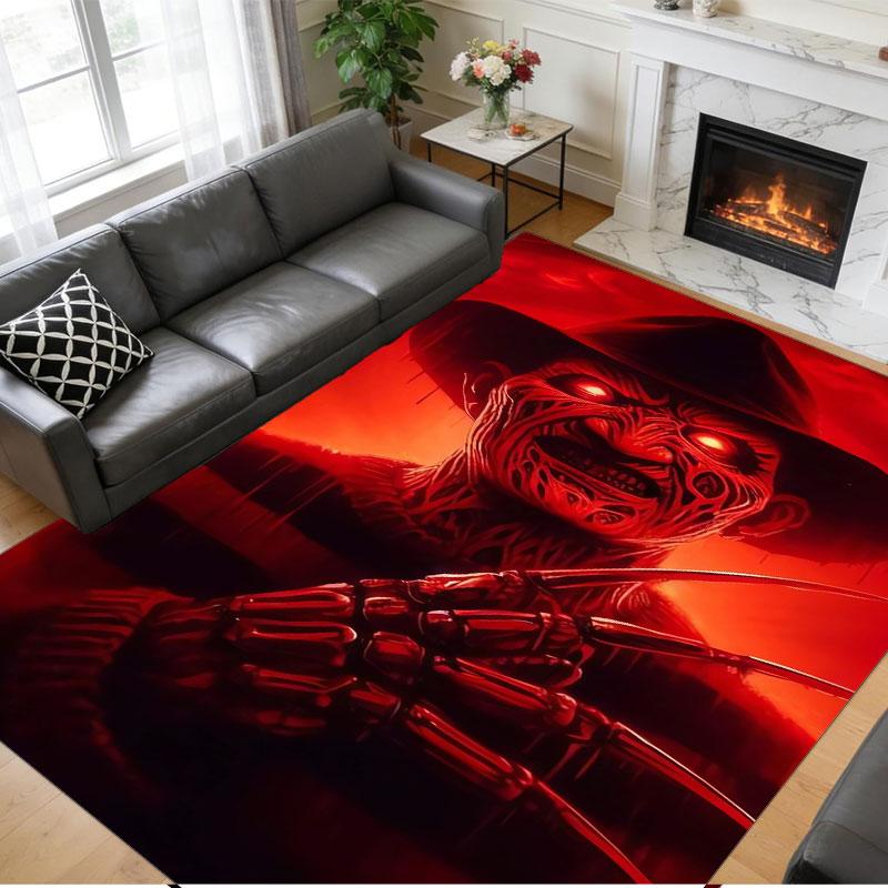 Crystal Velvet Rug Soft Non Slip Indoor Floor Mat Home DecorA Nightmare on Elm Street Freddy Krueger