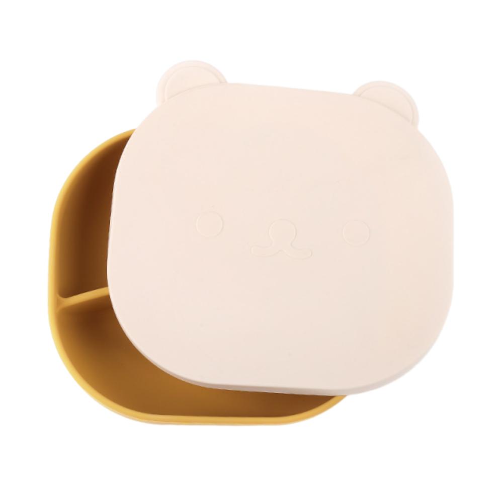 

BPA-Free Baby Weaning Dishes Anti-Slip Toddler Feeding Tableware Auxiliary Training жёлтый