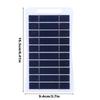 Compact USB Solar Power Charger Panel 2W 5V Solar Panel Charger for Outdoor Cooling Devices and Lighting Gadgets