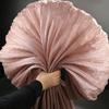 1M Metallic Organ Pleated Fabric Pearlescent Yarn Texture Pleated Designer Fabric For Wedding Stage Dress Textured Background