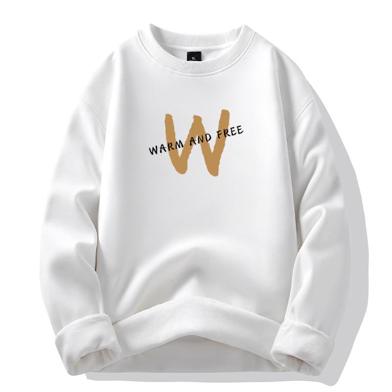 Men's hoodie autumn and winter new sweater cotton thickened loose men's jacket