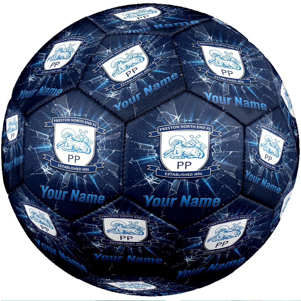 Preston North End Fashion Size 5 Football Wearproof Non‑Slip Soccer Ball For Sports Training Entertainment Use