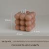 High-End Customizable Scented Candle Rubik's Cube Ornament Gift