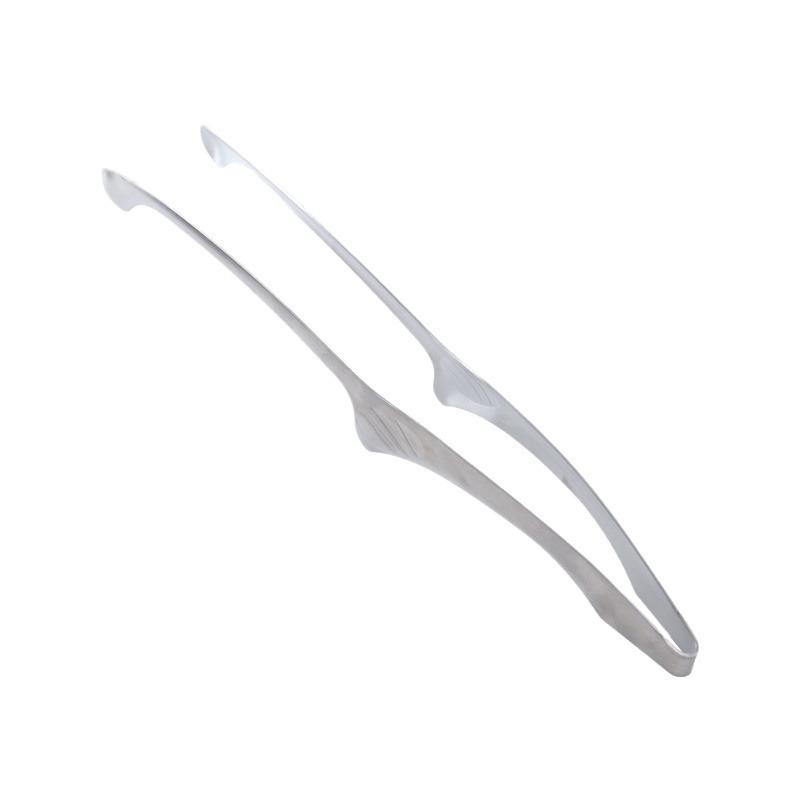 Stainless Steel BBQ and Bread Tongs for Home and Outdoor Cooking