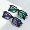  Fashion Small Square Women Sunglasses Retro Rivets Men Black Tea Shades UV400 Sun Glasses