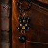 Backpack Accessories Halloween Cartoon Bat Keychain with Bell, Winged Ghost Castle Bag Charm, Backpacks Handbags Decoration Accessory, Party