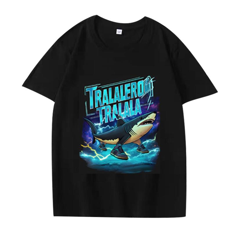 Italian Brainrot Funny Meme T Shirt Men Women Tralalero Tralala Tung Tung Tung Sahur Bombardiro Crocodilo Brr Brr Cappuccino Tee