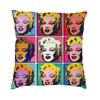 Warhol Golden Girls Pillow Case  Bedroom Decoration Modern Cushion Decoration Salon Square PillowcaseWhite,(9)