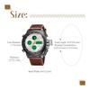 Men's Military Ana-Digital Display Waterproof: LED Genuine Leather Strap Japanese Quartz Antique Stylish Popular Men's Accessories - Father's Day,