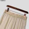 INCERUN Men's Sheer See-Through Casual Loose Beach Party Wide Leg Trousers Pants