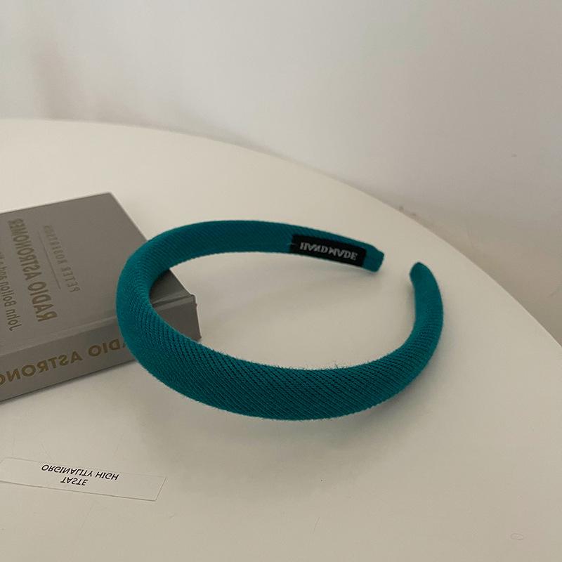 2022 Retro Fabric Sponge Headband: Colorful Japanese & Korean Style for Autumn/Winter