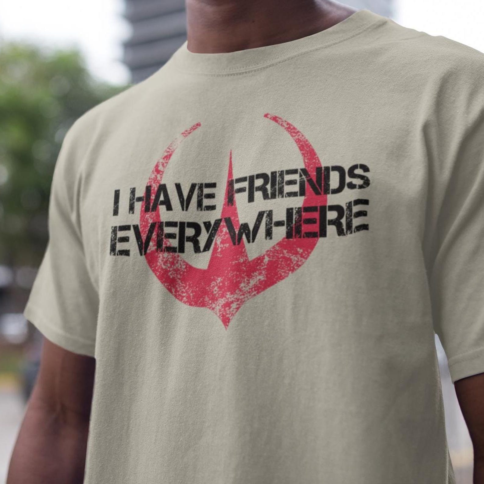 I Have Friends Everywhere Unisex Jersey Tee, Andor Inspired Shirt, Short Sleeve T-Shirt, Graphic Tee, Gift for Friends, Minimalist Tee S