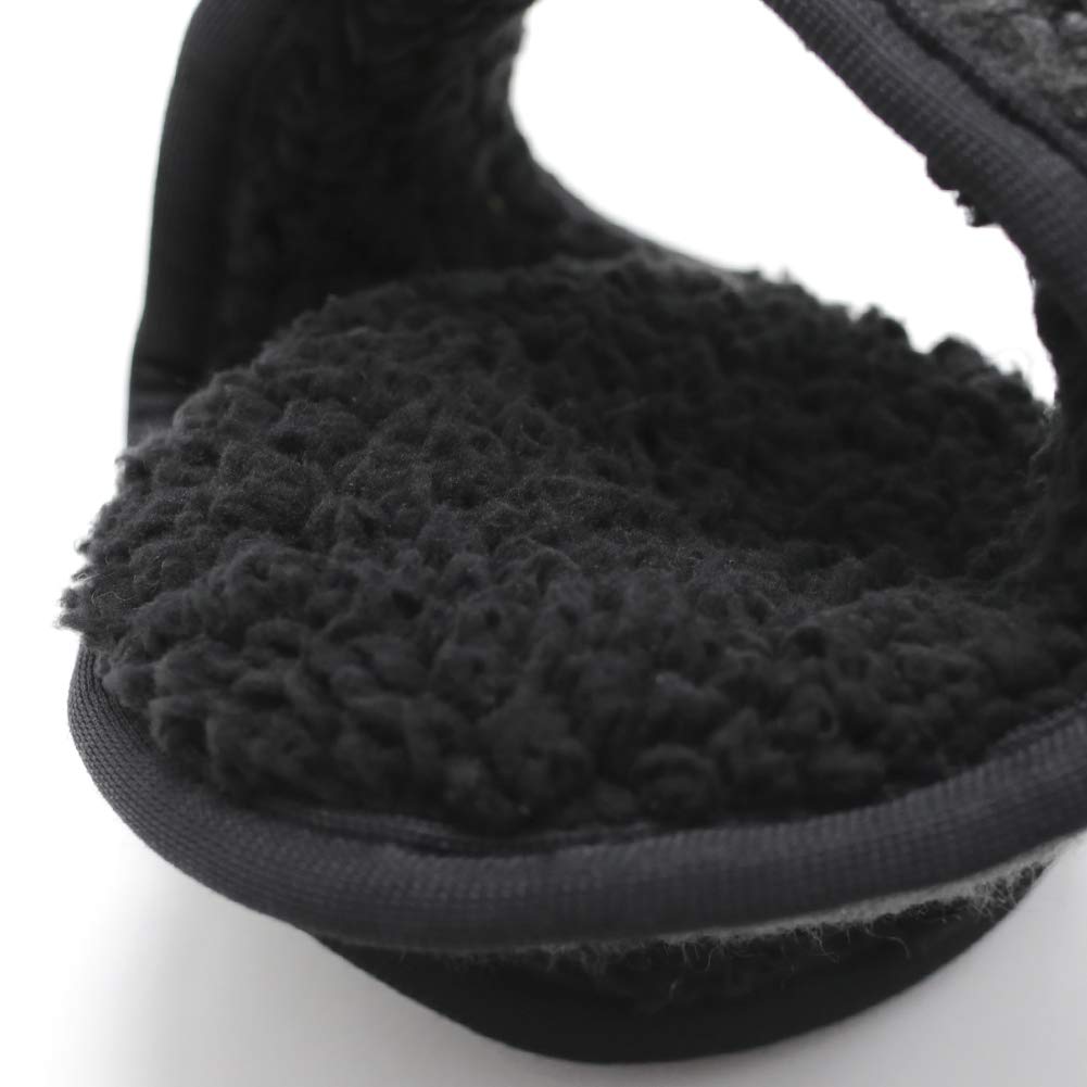 DeWears Microboa Compact Back Adjustable Cold Weather and Alan Black Earmuffs, Arm, Foldable, Size, Protection, Men's Women's, Winter, 002,