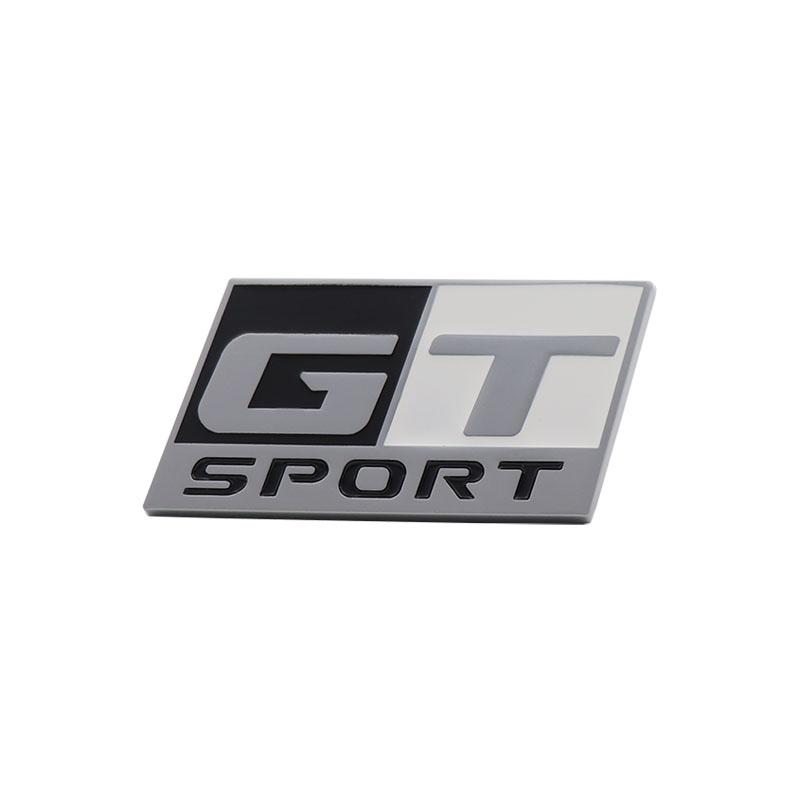 

3D Преміум GT SPORT Edition для автомобіля Крило багажник Задній капот Наліпка Емблема Значок Наклейка Аксесуари silver-black-white