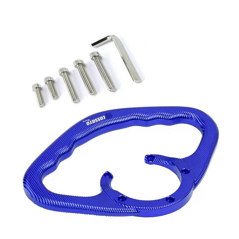 Haojue TR300 Aluminum Fuel Tank Cap & Rear Handrail Bracket.