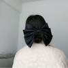 1PC Large Bow Hair Clips Fashion Simple Solid 9.5inch Satin Hair Bows Pins Women Girls Hair Accessories