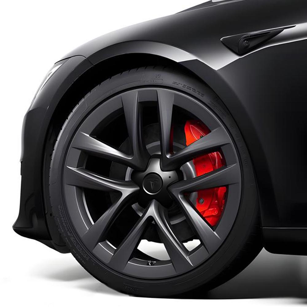 For Tesla Model Y 20 Inches #1420238-00-A 4Pcs Car Center Cap Wheel Replacement Hub Caps with Logo Auto Decoration Accessories 4wrd6