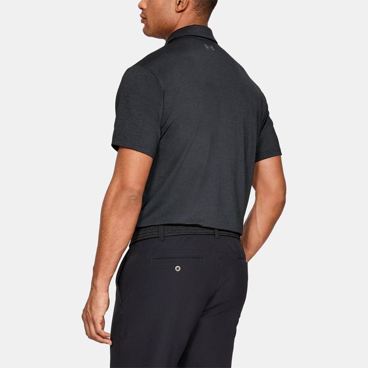 Under Armour Playoff Golf Polo Shirt, Loose Fit With Logo Men Tops Black 1327037-001