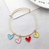 90 pezzi/confezione Ciondoli in Lega a Goccia d'Olio a Forma di Cuore per Gioielli Fai-da-Te Stile Coreano e Braccialetti in Oro K.