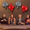8 Stuks Dobbelstenen en Kaarten Ballonnen Casino Ballonnen Las Vegas Spelavond Thema Feestdecoraties Poker Ballon Harten Schoppen ballonnen